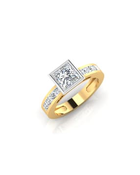 iski uski Yellow Gold Aalekh Solitaire Ring-picture-29