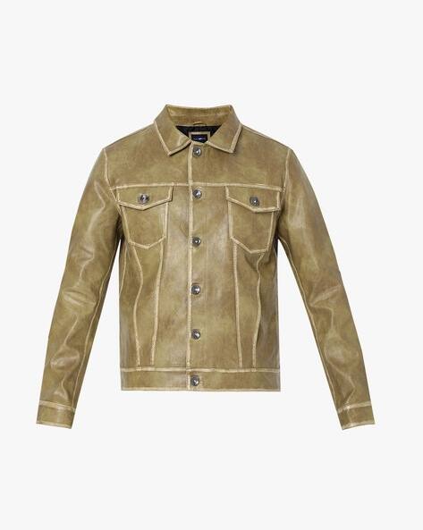 Waterproof Calf Leather Car Coat