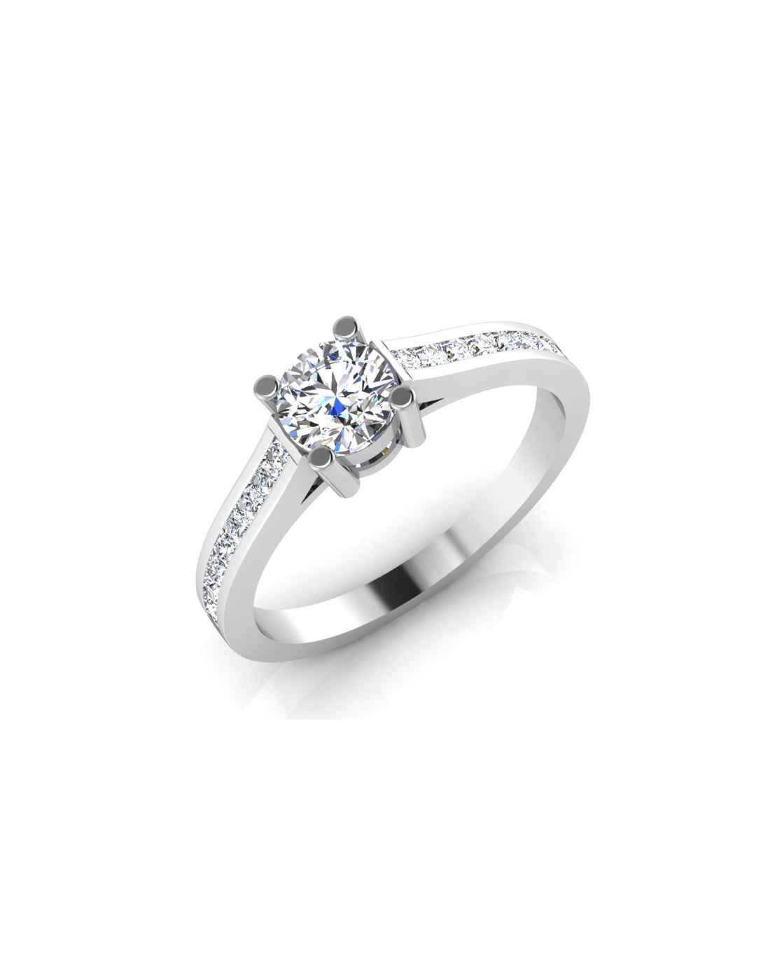 Buy CaratLane 18k White Gold and Diamond Forever Ring at Amazon.in