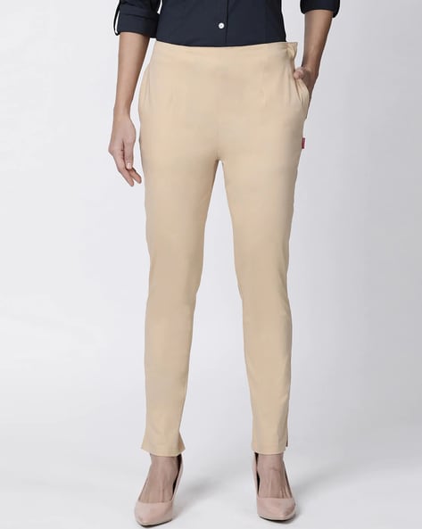 Classic 4-seasonal Cotton Trousers - Army Green | Viola Milano