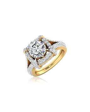 iski uski Yellow Gold Dawn Solitaire Ring-picture-39