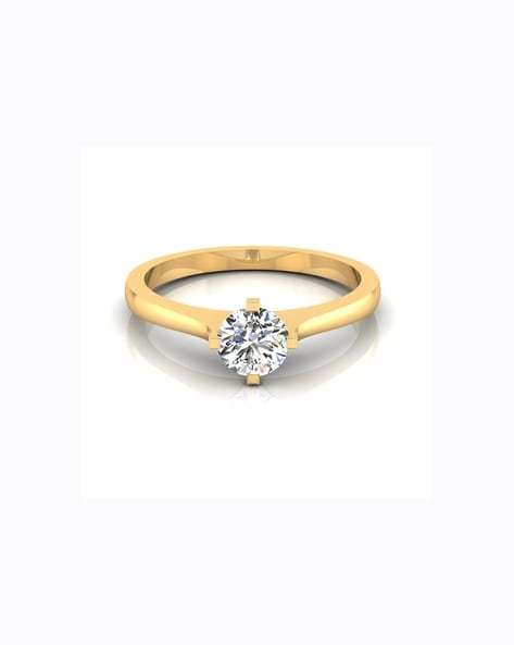 Curvy Platinum 1-Carat Solitaire Engagement Ring for Women JL PT G 110