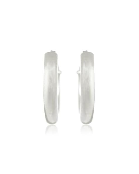 Sterling Silver 3 mm x 13 mm Bali Hoop Earring