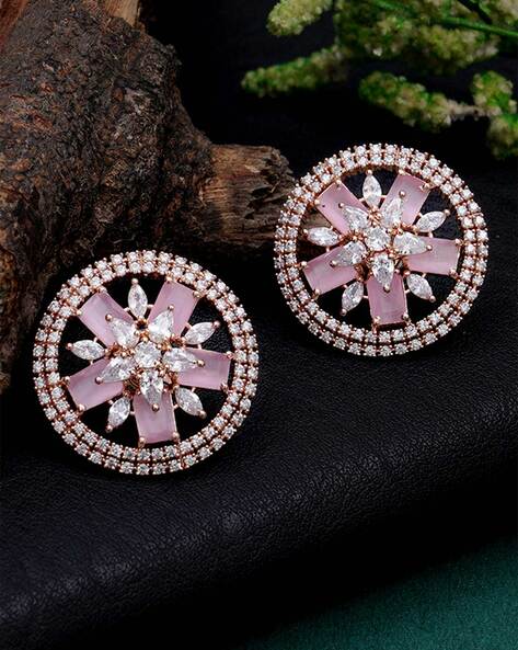 Genuine pink deals diamond earrings