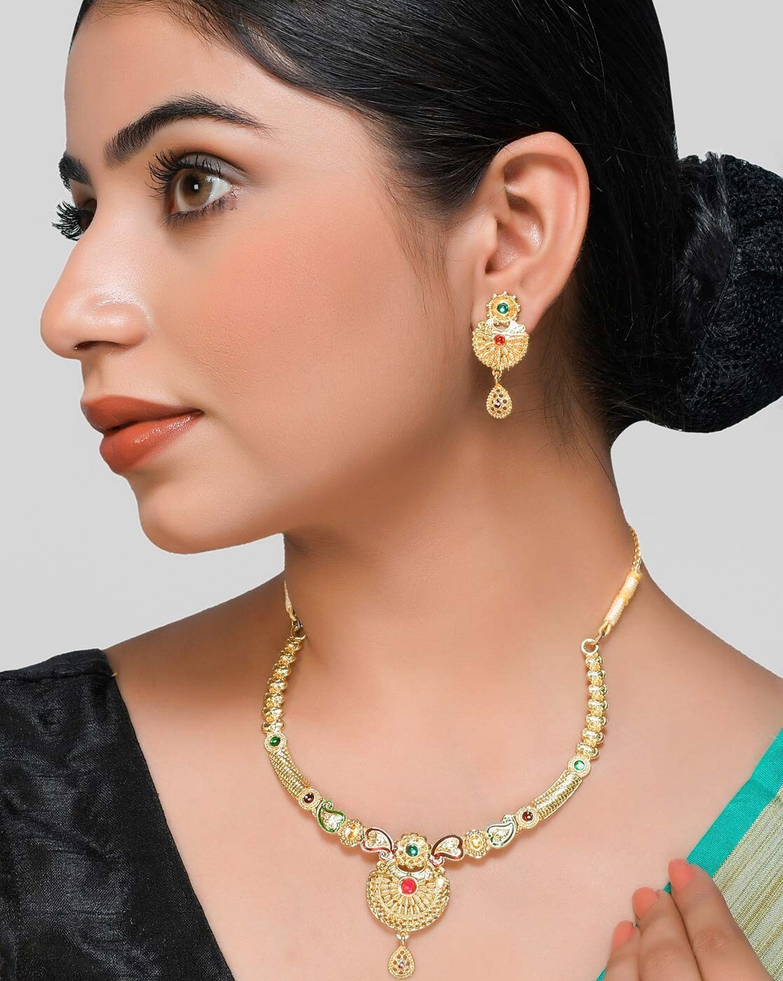 Buy Gold FashionJewellerySets for Women by Silvermerc Designs Online