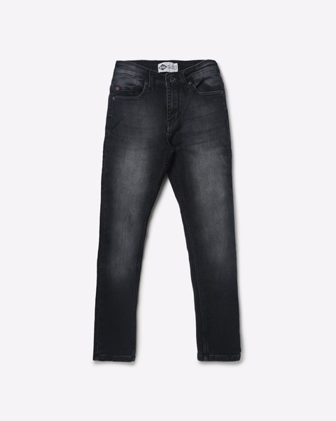 Lee Cooper Boys Mid-Rise Mid-Wash Jeans