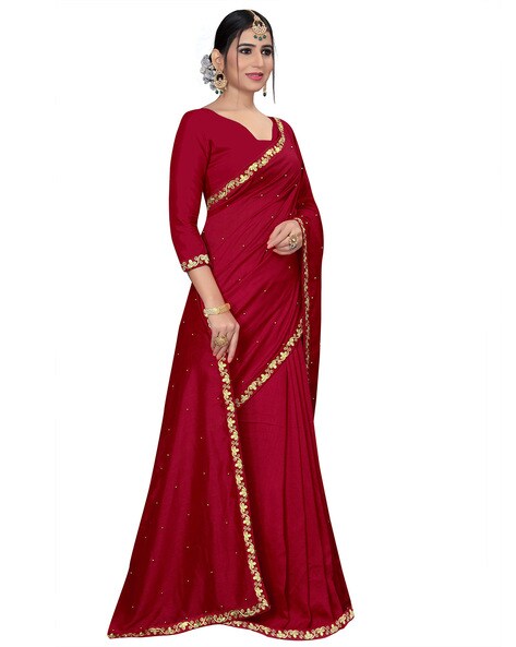 Buy Maroon Sarees Online : Latest Designer Maroon Color Sari