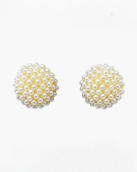 Four Tiered White Keshi Pearl Earrings – Chan Luu