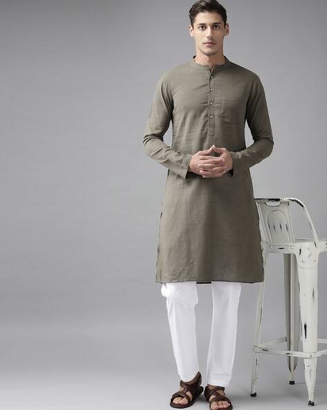 Buy Grey Kurtas for Men by SEE DESIGNS 