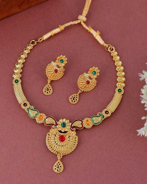 Buy Gold FashionJewellerySets for Women by Silvermerc Designs Online