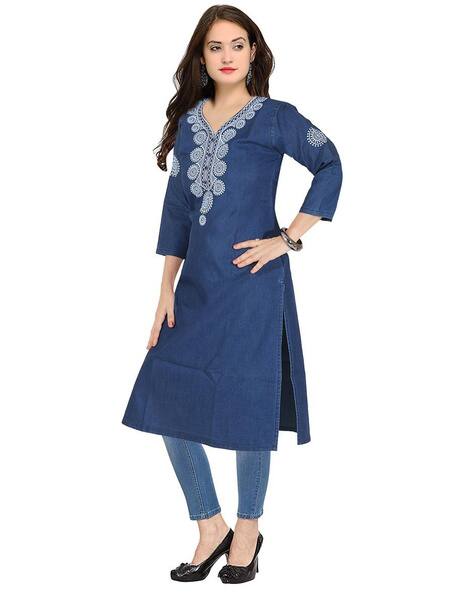 Buy Blue Kurtis \u0026 Tunics for Women by 