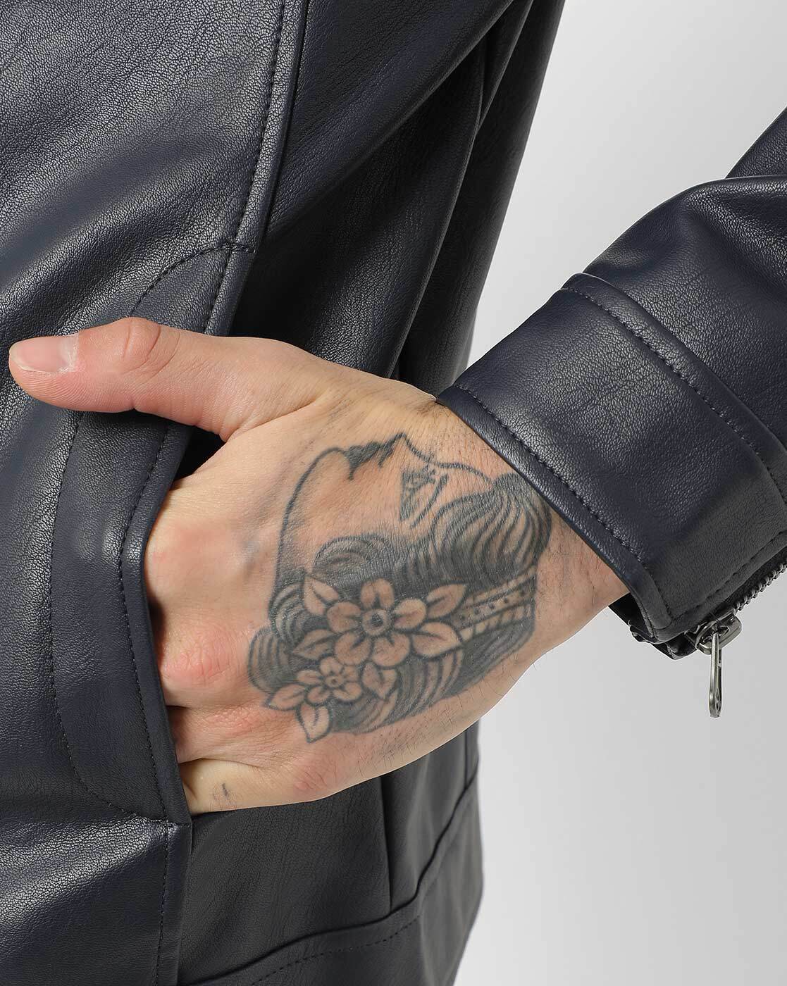 Leather Bomber Tattoo  Philipp Plein Outlet