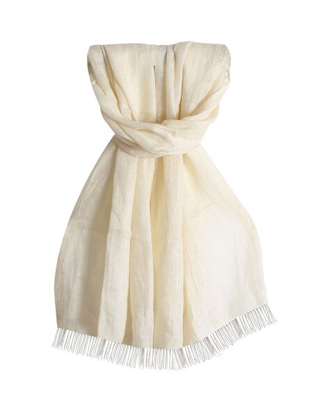 Linen Scarf with Fringes Price in India