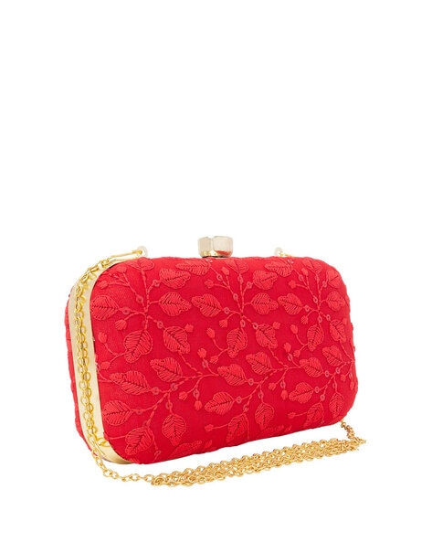 Black Red Evening Clutch Bag Women Wedding Prom Bag Shoulder Purse Party  Handbag | eBay