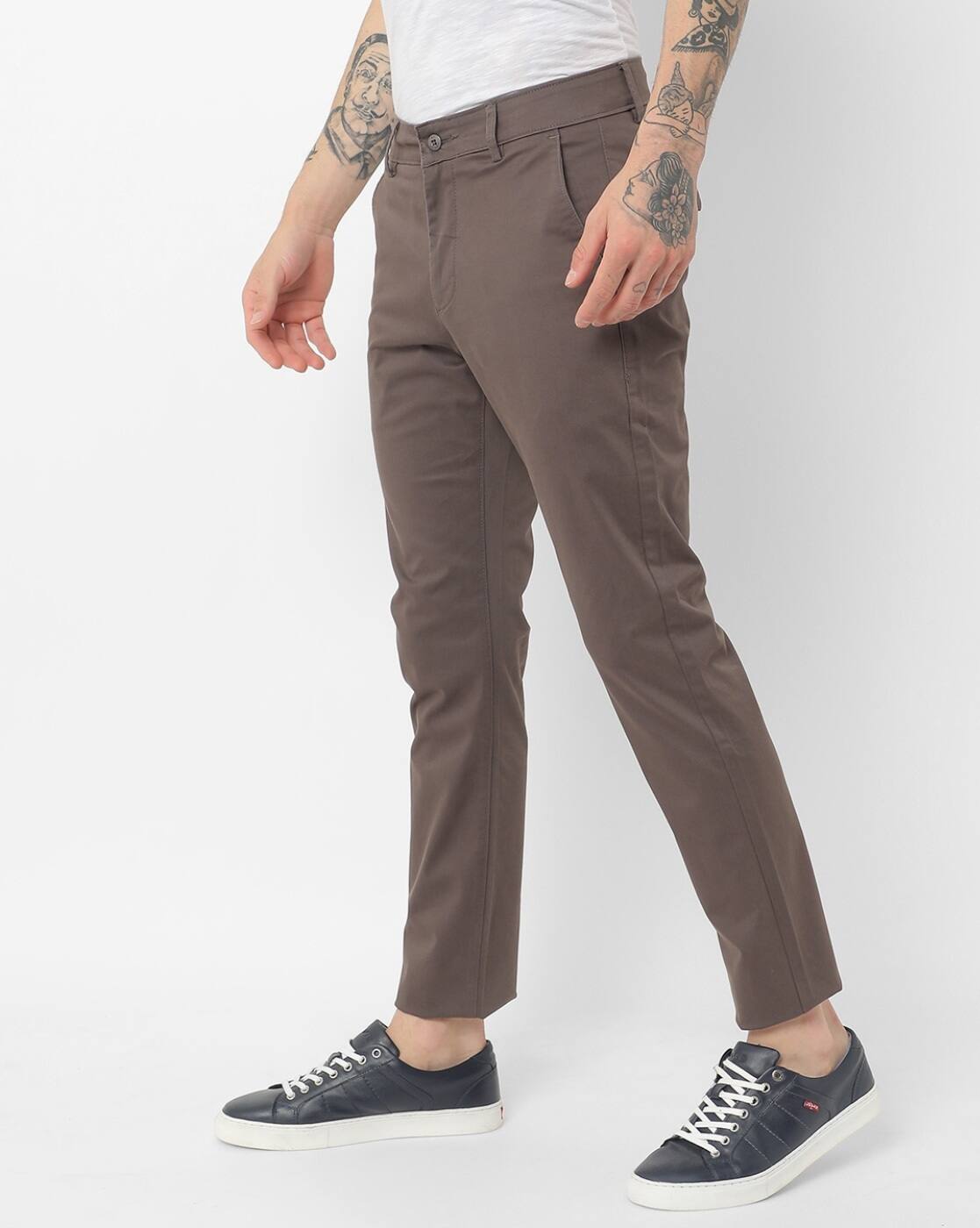 Buy Charcoal Grey Trousers \u0026 Pants for 