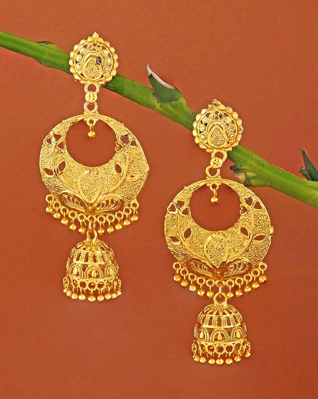 Flipkart.com - Buy sree hari SSM303 Copper Chandbali Earring Online at Best  Prices in India