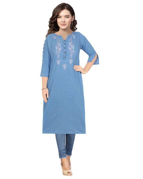 Buy Blue Kurtis \u0026 Tunics for Women by 