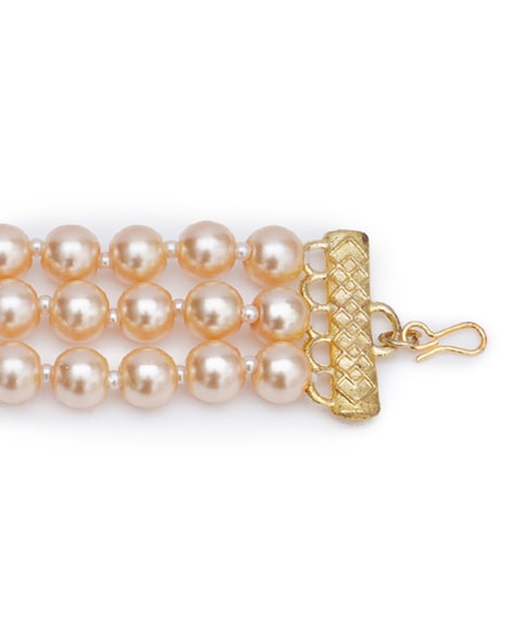 Rose Gold Australian South Sea Pearl Bangle - Stelios Jewellers