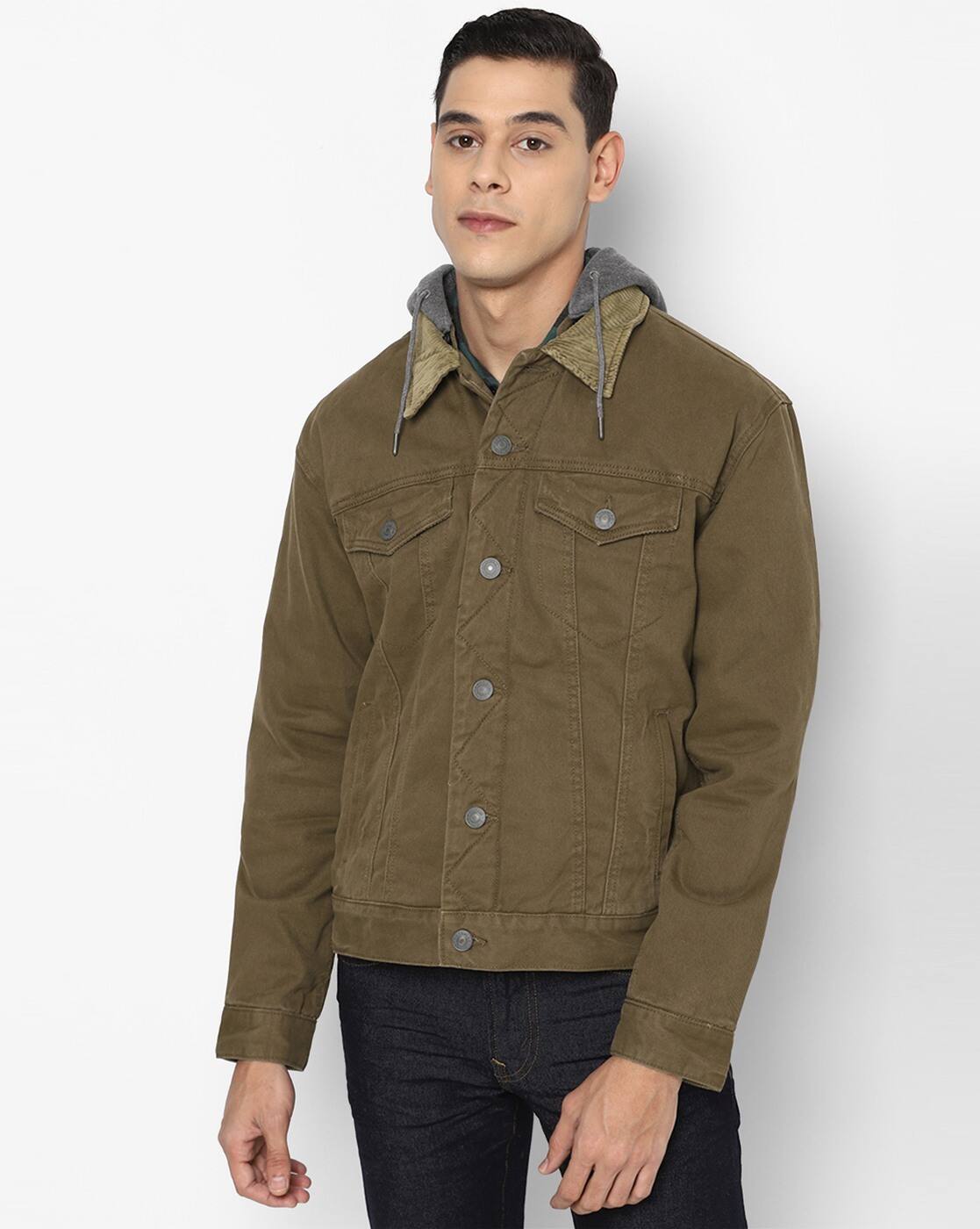 Buy Khaki Jackets \u0026 Coats for Men by 