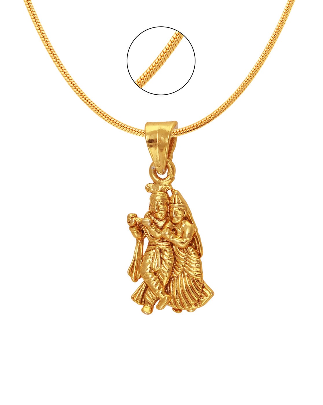 gold chain with god pendant