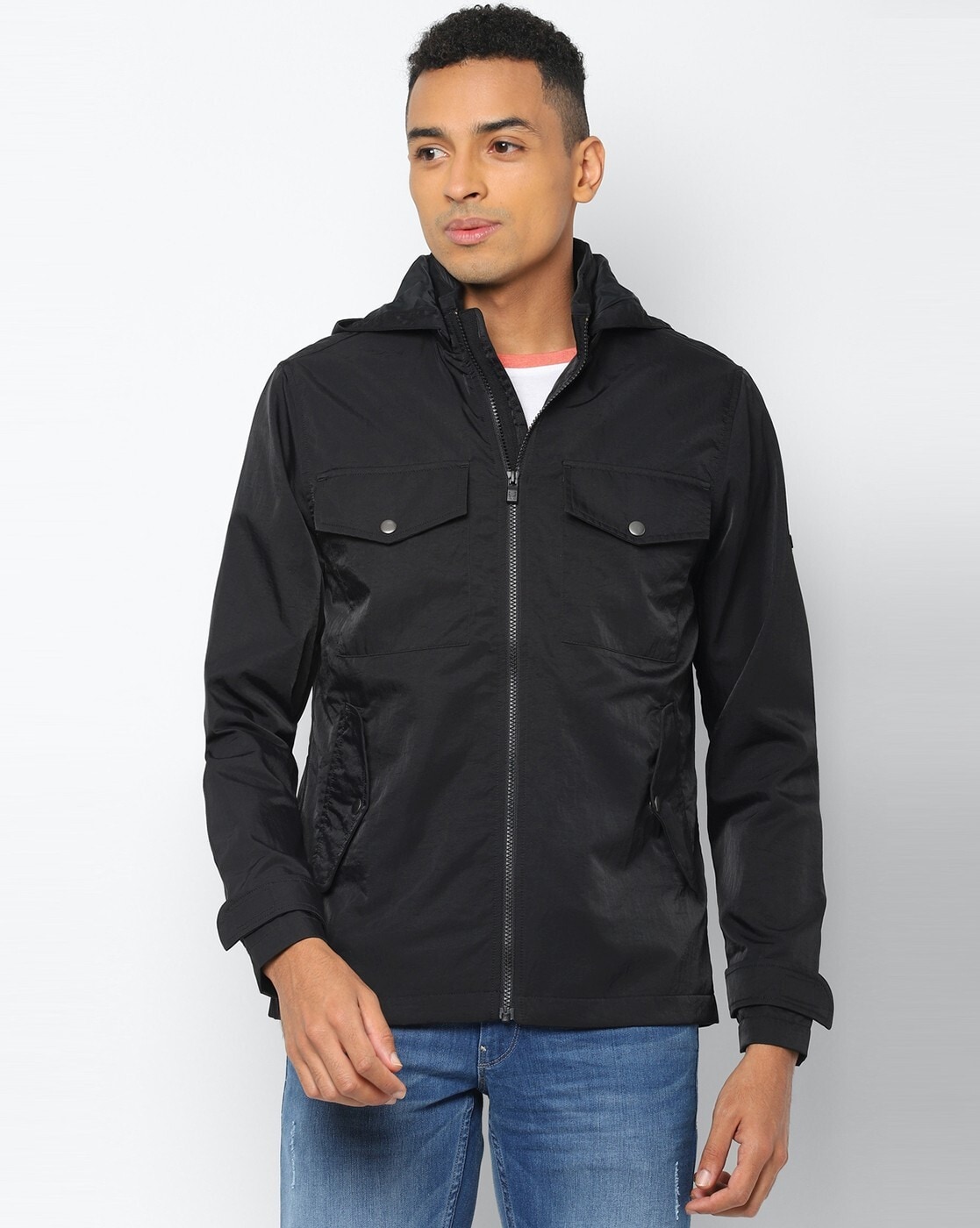 Buy Allen Solly Green Cotton Regular Fit Jackets for Mens Online @ Tata CLiQ