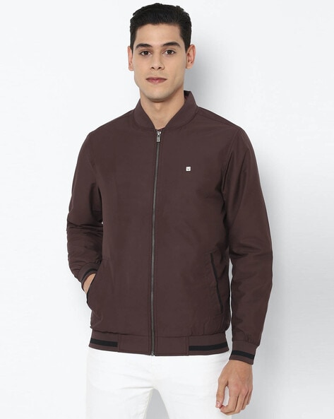 Allen solly maroon jacket best sale