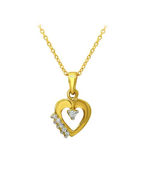 Buy Gold-Toned White Necklaces Pendants for Women by MAHI