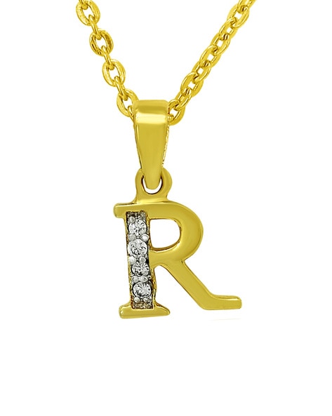 Initial necklace• rose gold• letter R• choose your initial | Rose gold  initial necklace, Tiny cross necklace, Necklace