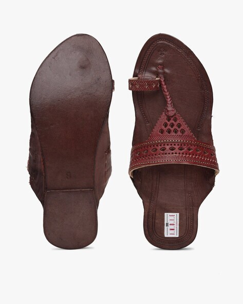 Leather on sale chappal online