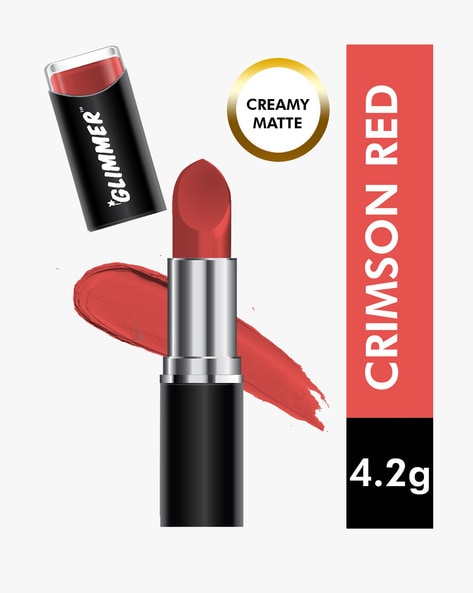 crimson red colour lipstick