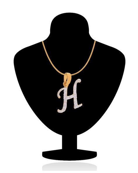 Buy Diamond H Letter Pendant Online – Kisna