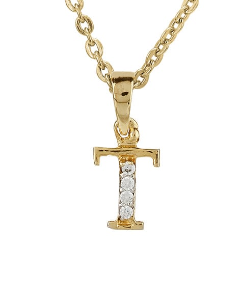 Letter t hot sale pendant necklaces