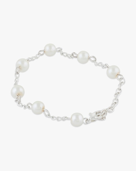 Simple & Beautiful Pearl Flower Bracelet/Flower jewelry tutorial - YouTube
