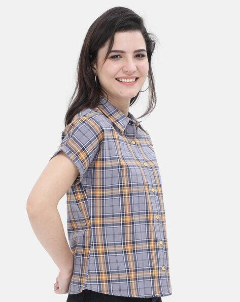 Half sleeve shirts for womens online Clearance