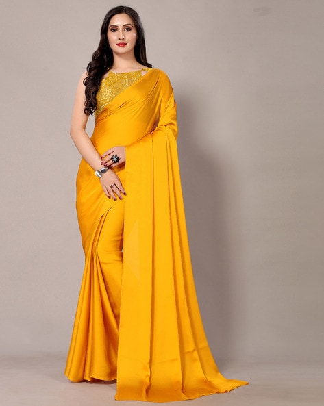 Silk satin, yellow