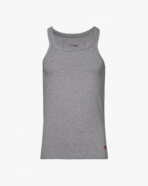 Buy Grey Vests for Men by Underjeans by Spykar Online
