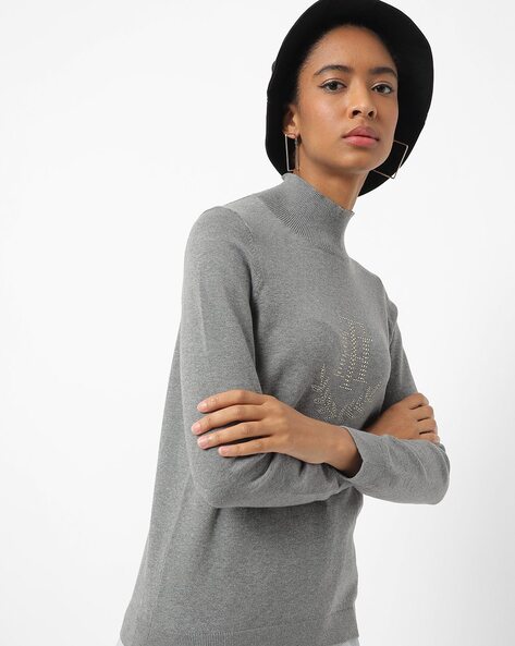 Tommy hilfiger womens grey on sale jumper