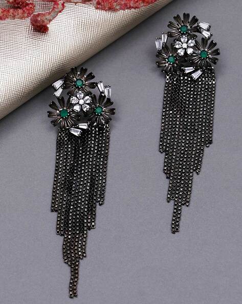 Black earrings store for western dresses