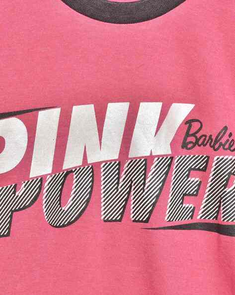 Barbie pink t discount shirt