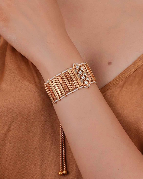 Buy Gold Bracelets  Bangles for Women by Oomph Online  Ajiocom