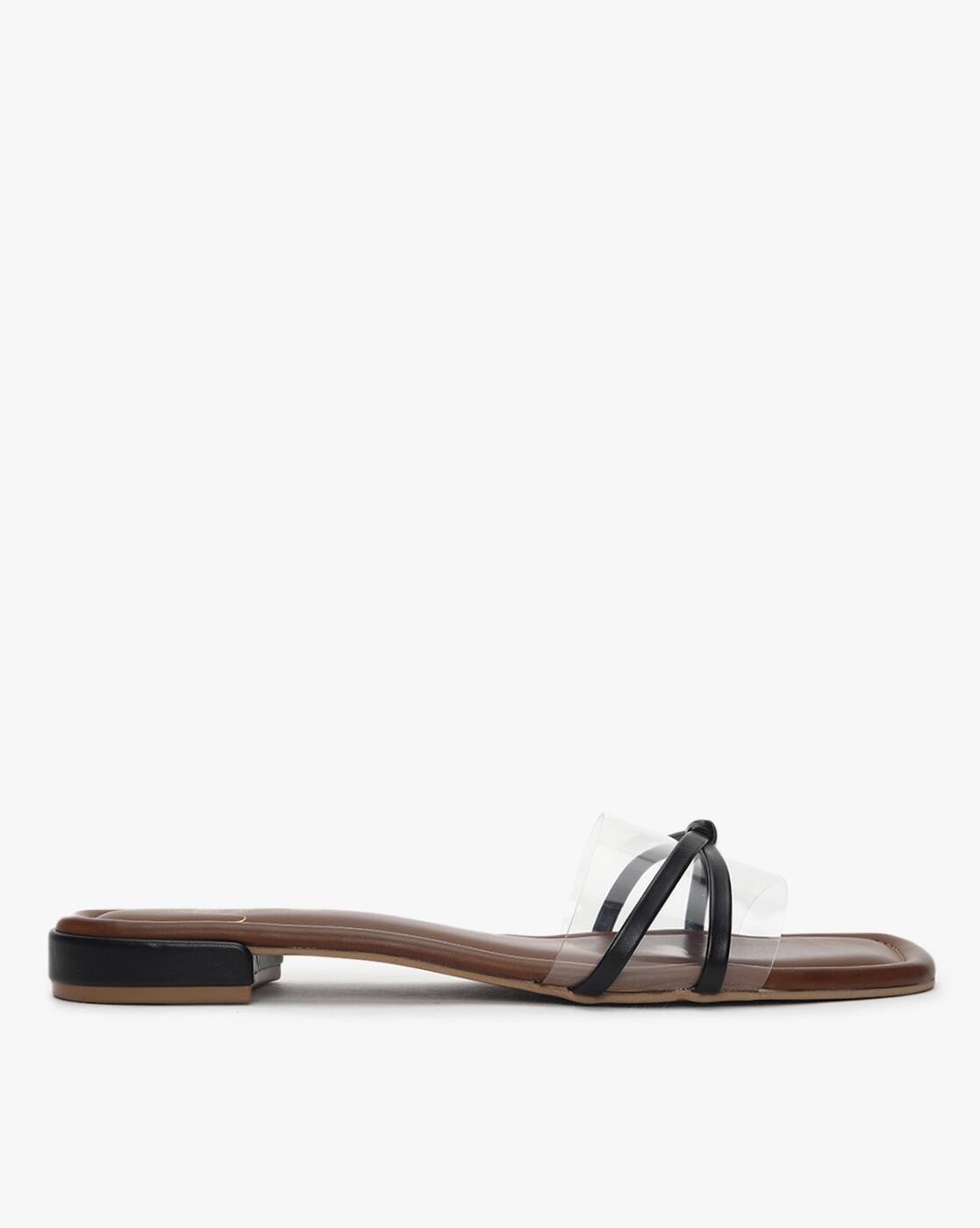 Buy Black Flat Sandals for Women by Five By Inc.5 Online | Ajio.com