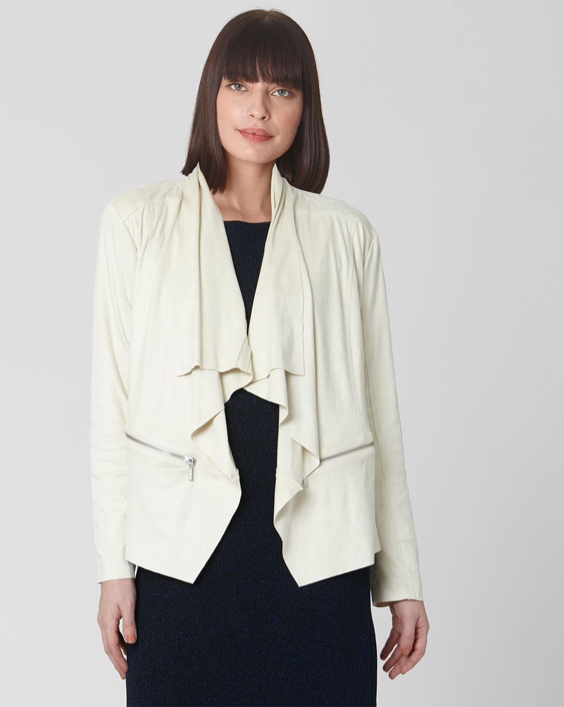 cream shrug jacket