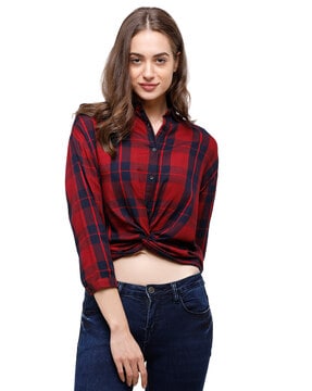 Buy Red Shirts, Tops & Tunic for Women by DOUBLE TWO Online