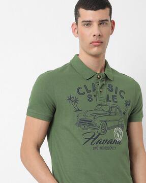 Buy Olive Green Tshirts for Men by U.S 