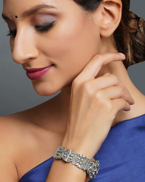 NadinArtDesign Classic Black Bracelet, Custom Cuff for Men, India | Ubuy