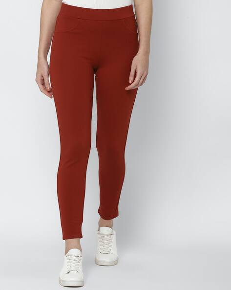 Buy Red Jeans u0026 Jeggings for Women by ALLEN SOLLY Online | Ajio.com