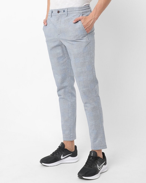 Buy MANCREW - Grey Polycotton Slim - Fit Men's Formal Pants ( Pack of 1 )  Online at Best Price in India - Snapdeal