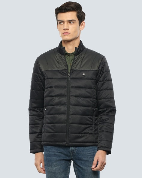 Buy LOUIS PHILIPPE SPORTS Navy Mens Regular Fit Solid Jacket | Shoppers Stop