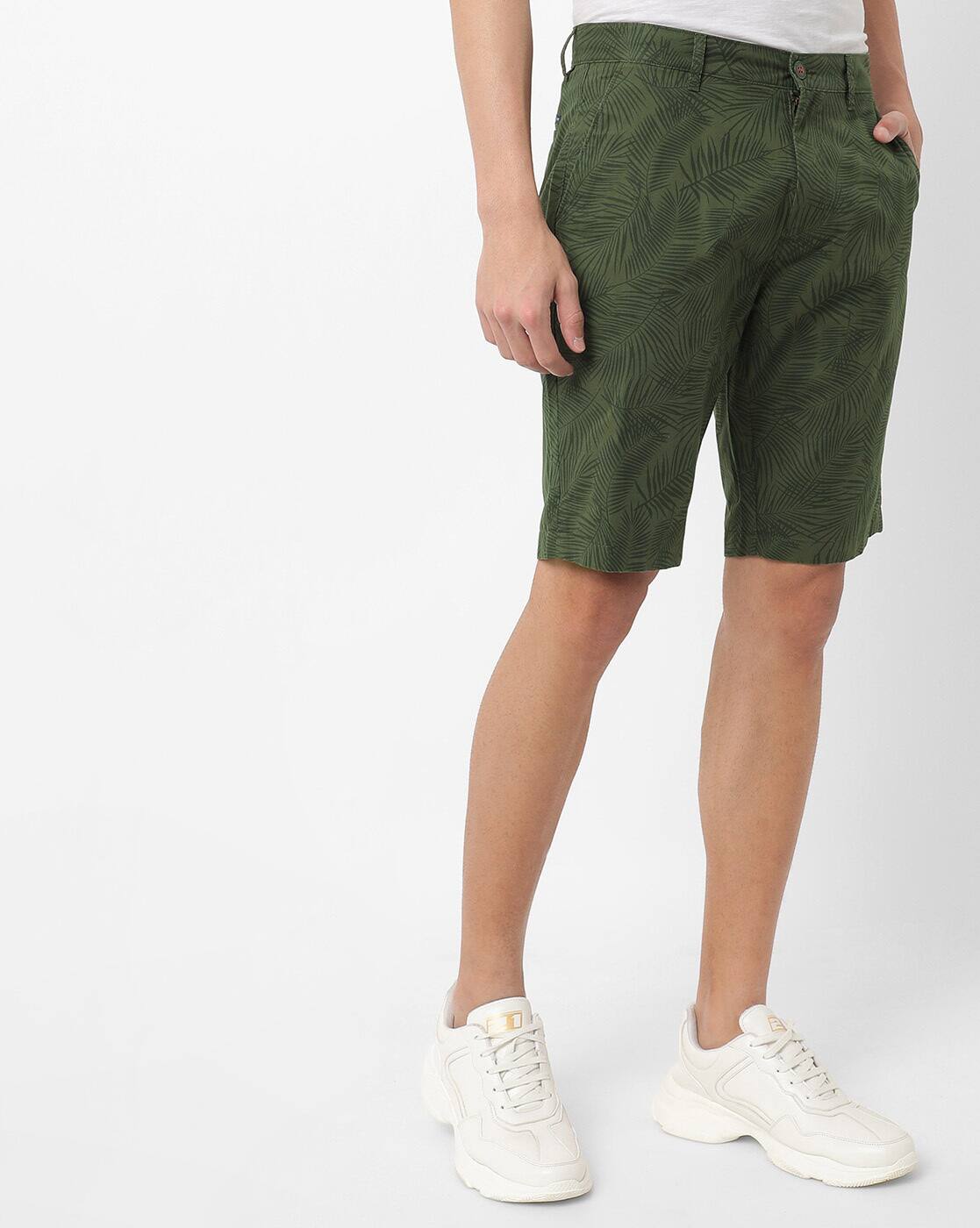 Buy Olive Shorts \u0026 3/4ths for Men by 