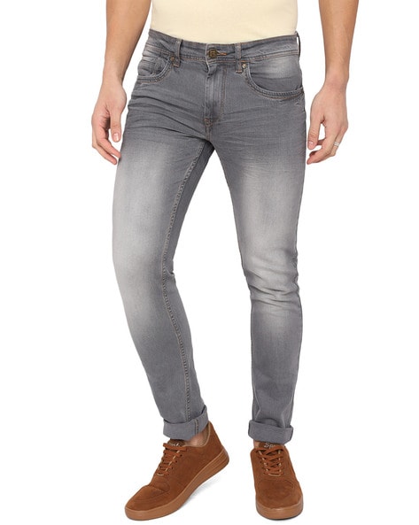 Buy Light Grey Jeans for Men by Greenfibre Online 